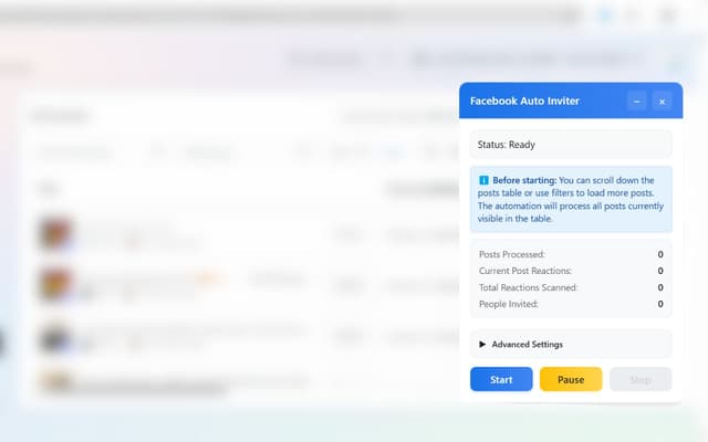 Multi Post Invite running